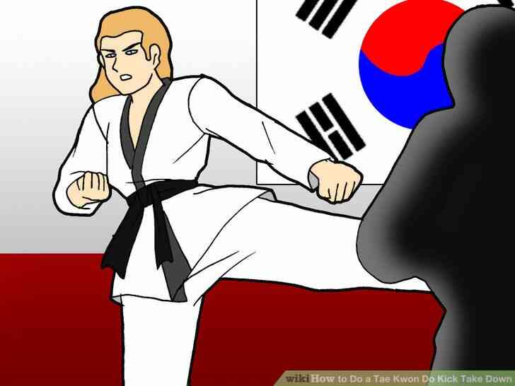 Image intitulée Faire un Tae Kwon Do Coup de Prendre vers le Bas de l